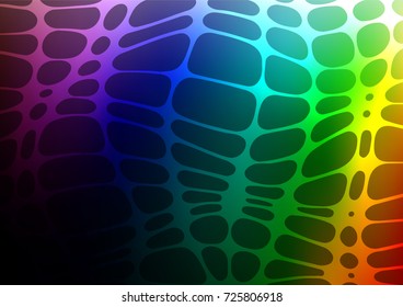 Dark Multicolor, Rainbow vector doodle blurred background. Colorful abstract illustration with lines in Asian style. A completely new template for your business design.