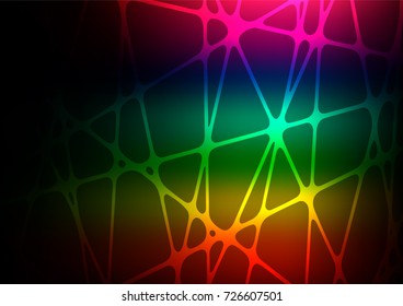 Dark Multicolor, Rainbow vector doodle blurred template. Decorative shining illustration with doodles on abstract template. The elegant pattern can be used as a part of a brand book.