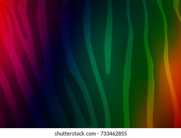 Dark Multicolor, Rainbow vector doodle blurred pattern. Modern geometrical abstract illustration with doodles. The elegant pattern can be used as a part of a brand book.