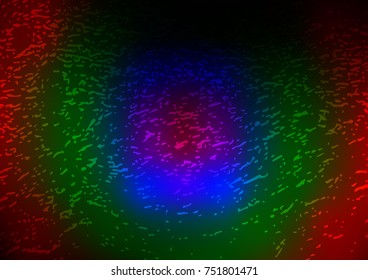 Dark Multicolor, Rainbow vector doodle blurred texture. Colorful illustration in abstract style with doodles and Zen tangles. The pattern can be used for heads of websites and designs.
