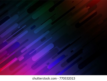 Dark Multicolor, Rainbow vector doodle blurred template. Modern geometrical abstract illustration with doodles. The doodle design can be used for your web site.