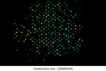 Dark Multicolor, Rainbow vector geometric simple minimalistic background, which consist of triangles on white background. Triangular pattern with gradient for your business design. 