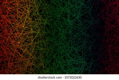 Dark Multicolor, Rainbow vector geometric simple minimalistic background, which consist of triangles on white background. Triangular pattern with gradient for your business design. 