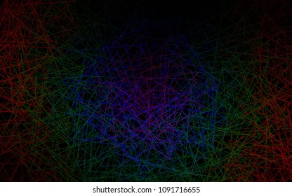 Dark Multicolor, Rainbow vector geometric simple minimalistic background, which consist of triangles on white background. Triangular pattern with gradient for your business design. 