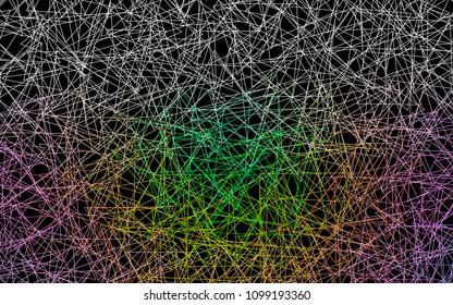 Dark Multicolor, Rainbow vector geometric simple minimalistic background, which consist of triangles on white background. Triangular pattern with gradient for your business design. 