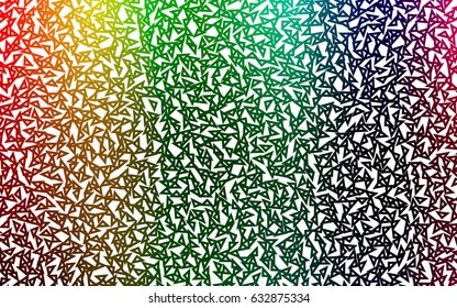 Dark Multicolor, Rainbow vector geometric simple minimalistic background, which consist of triangles on white background. Triangular pattern with gradient for your business design. 