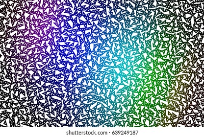 Dark Multicolor, Rainbow vector geometric simple minimalistic background, which consist of triangles on white background. Triangular pattern with gradient for your business design. 