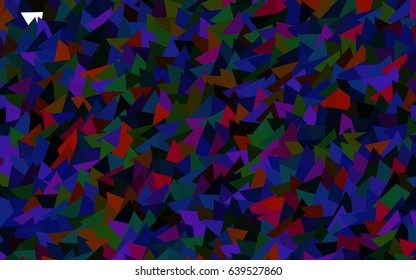 Dark Multicolor, Rainbow vector geometric simple minimalistic background, which consist of triangles on white background. Triangular pattern with gradient for your business design. 