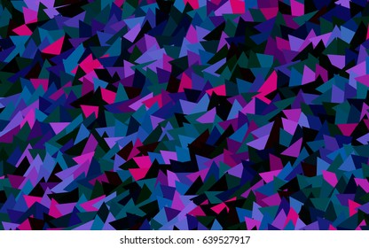 Dark Multicolor, Rainbow vector geometric simple minimalistic background, which consist of triangles on white background. Triangular pattern with gradient for your business design. 
