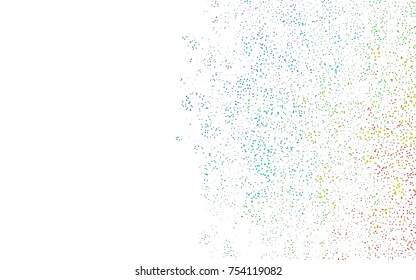Dark Multicolor, Rainbow vector geometric simple minimalistic background, which consist of triangles on white background. Triangular pattern with gradient for your business design. 