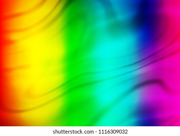 Dark Multicolor, Rainbow vector glossy abstract template. Modern geometrical abstract illustration with gradient. The best blurred design for your business.