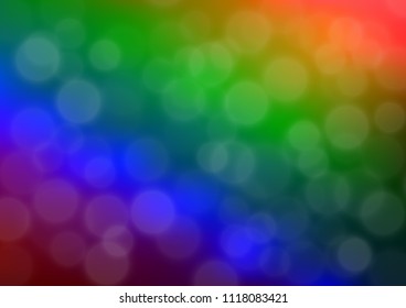 Dark Multicolor, Rainbow vector glossy abstract background. Modern geometrical abstract illustration with gradient. The elegant pattern for brand book.