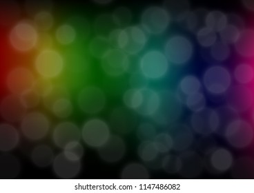 Dark Multicolor, Rainbow vector glossy abstract template. Colorful illustration in blurry style with gradient. A new texture for your design.