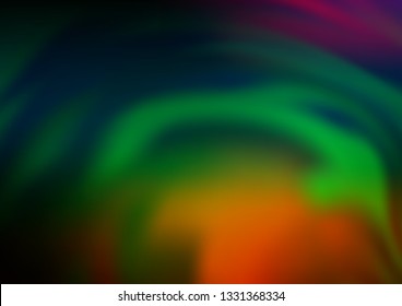 Dark Multicolor, Rainbow vector glossy abstract template. Shining colorful illustration in a Brand new style. The background for your creative designs.