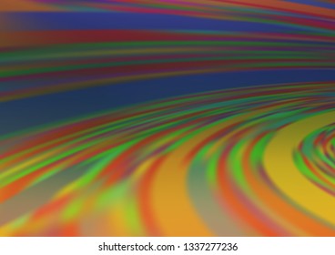 Dark Multicolor, Rainbow vector glossy abstract template. A completely new color illustration in a bokeh style. The template can be used for your brand book.