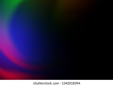 Dark Multicolor, Rainbow vector glossy abstract background. A completely new color illustration in a bokeh style. The template for backgrounds of cell phones.