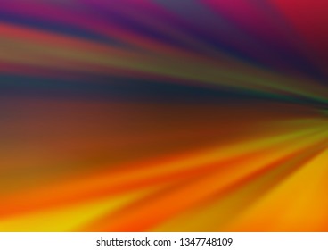 Dark Multicolor, Rainbow vector glossy abstract template. Glitter abstract illustration with an elegant design. Brand new style for your business design.