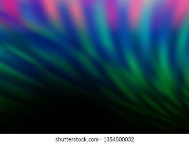 Dark Multicolor, Rainbow vector glossy abstract background. Shining colorful illustration in a Brand new style. Brand new style for your business design.