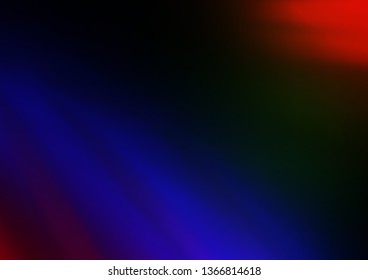 Dark Multicolor, Rainbow vector glossy bokeh pattern. Glitter abstract illustration with an elegant design. The template can be used for your brand book.