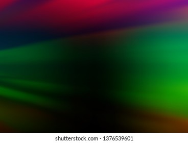 Dark Multicolor, Rainbow vector glossy bokeh pattern. Glitter abstract illustration with an elegant design. The blurred design can be used for your web site.