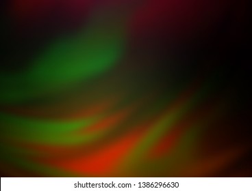 Dark Multicolor, Rainbow vector glossy abstract template. A completely new color illustration in a bokeh style. Brand new style for your business design.