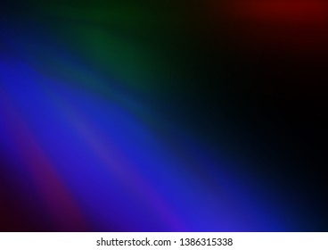 Dark Multicolor, Rainbow vector glossy bokeh pattern. An elegant bright illustration with gradient. Brand new style for your business design.