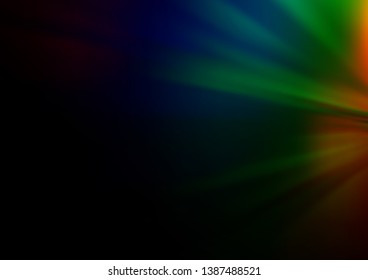 Color negro multicolor, vector arcoiris fondo abstracto brillante. Ilustración colorida en estilo abstracto con degradado. Nuevo diseño para su negocio.