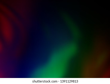 Dark Multicolor, Rainbow vector glossy abstract background. Shining colorful illustration in a Brand new style. The best blurred design for your business.