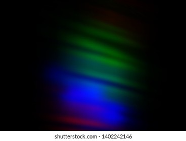 Dark Multicolor, Rainbow vector glossy abstract background. An elegant bright illustration with gradient. The elegant pattern for brand book.