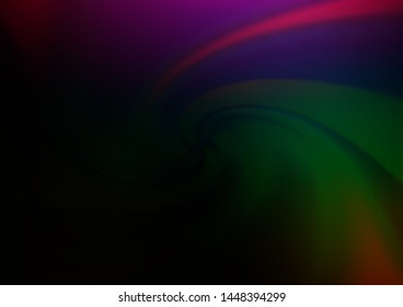 Dark Multicolor, Rainbow vector glossy abstract background. Shining colorful illustration in a Brand new style. The template for backgrounds of cell phones.