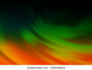 Dark Multicolor, Rainbow vector glossy abstract template. Modern geometrical abstract illustration with gradient. A new texture for your design.