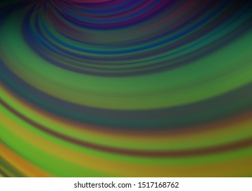 Dark Multicolor, Rainbow vector glossy bokeh pattern. An elegant bright illustration with gradient. The background for your creative designs.