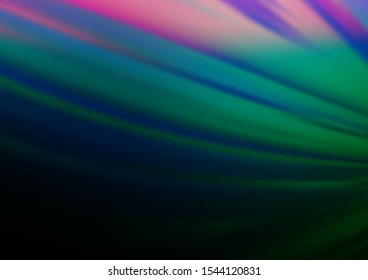 Dark Multicolor, Rainbow vector glossy abstract template. An elegant bright illustration with gradient. The template for backgrounds of cell phones.