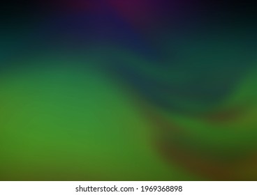 Dark Multicolor, Rainbow vector glossy bokeh pattern. Glitter abstract illustration with an elegant design. The elegant pattern for brand book.