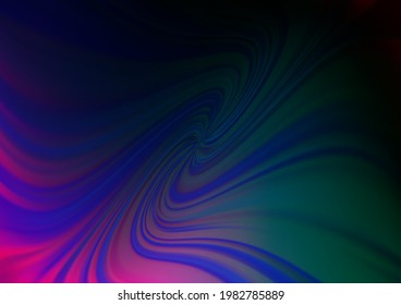 Dark Multicolor, Rainbow vector glossy bokeh pattern. An elegant bright illustration with gradient. A completely new design for your business.