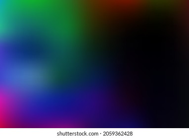 Multicolor oscuro, vector arcoiris brillante fondo abstracto. Ilustración abstracta vaga con gradiente. Diseño sencillo para su negocio.