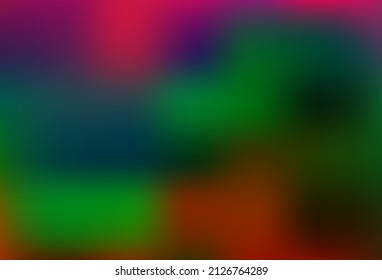 Dark Multicolor, Rainbow vector glossy abstract template. Colorful illustration in blurry style with gradient. Simple design for your business.