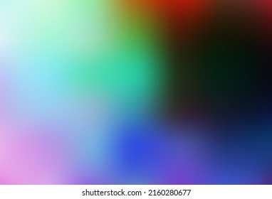 Dark Multicolor, Rainbow vector glossy bokeh pattern. A completely new color illustration in a bokeh style. Template for any brand book.