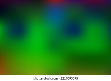 Dark Multicolor, Rainbow vector glossy abstract background. Colorful illustration in blurry style with gradient. Brand new style for your business design.