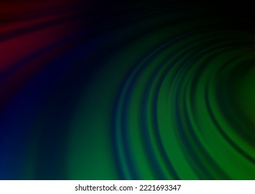 Dark Multicolor, Rainbow vector glossy bokeh pattern. Colorful illustration in abstract style with gradient. A completely new template for your design.