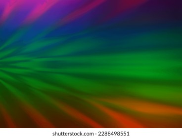 Dark Multicolor, Rainbow vector glossy bokeh pattern. Modern geometrical abstract illustration with gradient. The blurred design can be used for your web site.