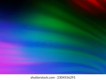 Dark Multicolor, Rainbow vector glossy abstract background. A completely new color illustration in a bokeh style. Brand new design for your business.
