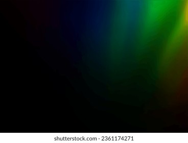 Dark Multicolor, Rainbow vector glossy abstract background. Shining colorful illustration in a Brand new style. The elegant pattern for brand book.