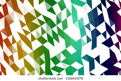 Dark Multicolor, Rainbow vector hexagon mosaic cover. A sample with polygonal shapes. The textured pattern can be used for background.