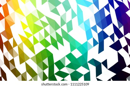 Dark Multicolor, Rainbow vector hexagon mosaic cover. An elegant bright illustration with gradient. A completely new design for your business.