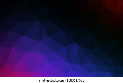 Dark Multicolor, Rainbow vector hexagon mosaic texture. Brand new colored illustration in blurry style with gradient. The completely new template can be used for your brand book.