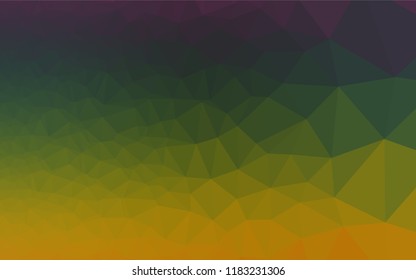 Dark Multicolor, Rainbow vector hexagon mosaic template. Shining colored illustration in a Brand new style. Brand new design for your business.