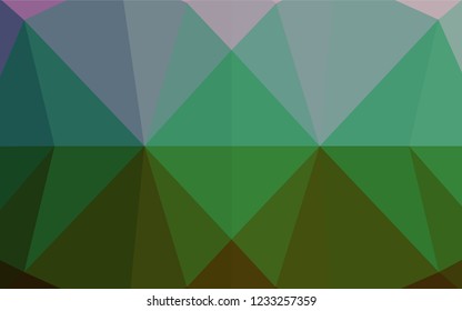 Dark Multicolor, Rainbow vector hexagon mosaic texture. Shining colored illustration in a Brand new style. The elegant pattern can be used as part of a brand book.