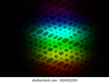 Dark Multicolor, Rainbow vector indian curved template. Ethnic elegant natural pattern with gradient. A completely new template for your business design.