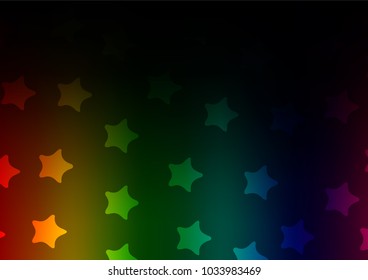 Dark Multicolor, Rainbow vector indian curved texture. Modern geometrical abstract illustration with doodles. The doodle design can be used for your web site.